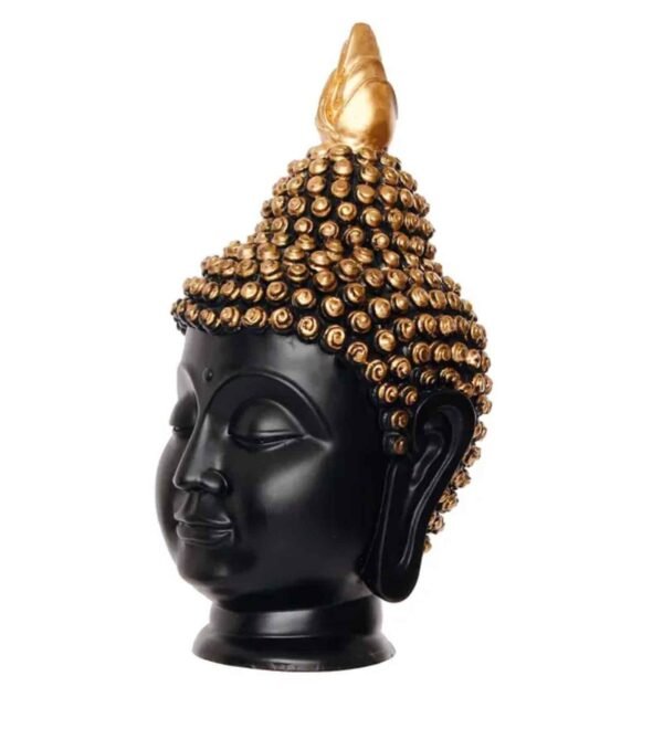 Black Buddha Head figurine