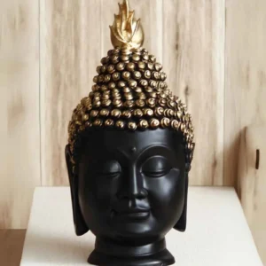 Black Buddha Head figurine